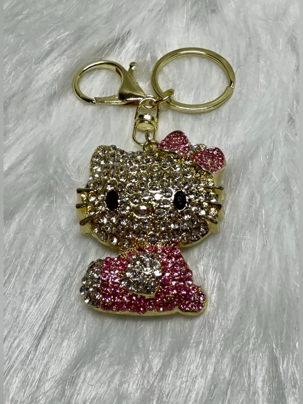 Hello Kitty Rhinestone Bag Charm w/Pouch